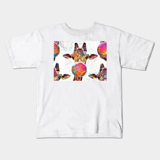 Bubble Gum Giraffe Kids T-Shirt